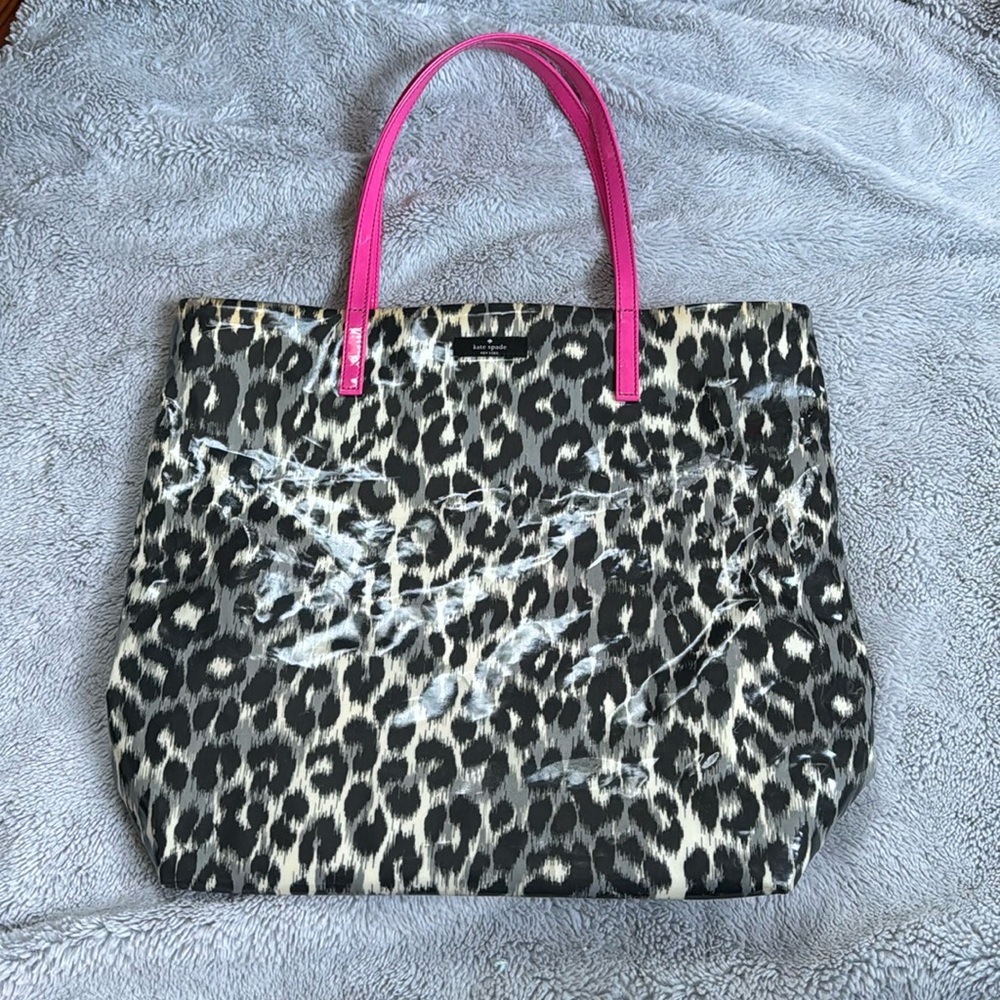 Kate Spade Leopard Daycation bon shopper